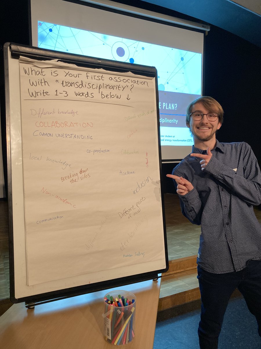 UiBCET's tweet photo. Our Master student @BuwaldaJoran is facilitating the transdisciplinary workshop "Academias rescue plan?" at #BISC2022. Challenging his fellow students to go beyond the buzzword and find the meaning and worth of transdisciplinary knowledge production. @UiBCollab @UiBsamfunn https://t.co/2f1UR2tQcX