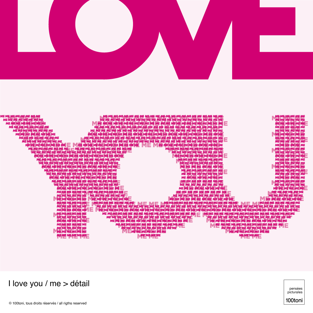 100toni's tweet photo. This YOU composed of ME has 2 meanings.

1 : to be able to love you, I must know how to love myself.

2: what I love in you is what sends me back to myself. 

In short, long live Love!
❤️😊 

#love #iloveyou #iloveme #art #artwork #100toni #originalart #lifestyle https://t.co/ZfQsJbwyVO