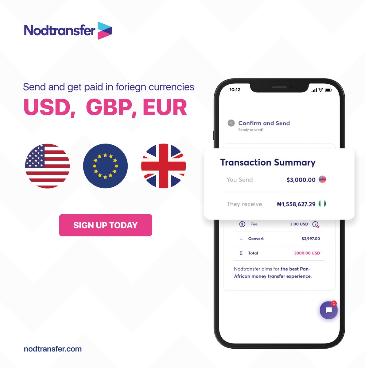 Do you know that with NodTransfer, you can easily convert your USD to Naira at bank-beating rates.

Visit us at The Palms Mall, Lekki, Shop 64, Currency Xchange Store (Beside Lifemate Furniture) or nodtransfer.com, for FX transactions that are quick, easy, and reliable.