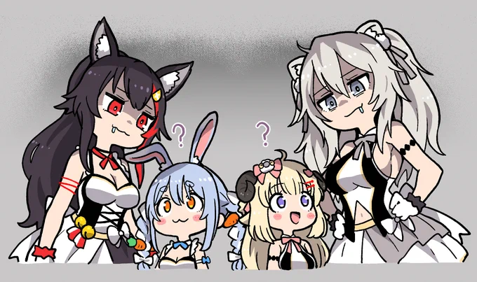 3rd fesで個人的に好きなユニットその3
#ぺこらーと #みおーん絵 
#ししらーと #つのまきあーと 