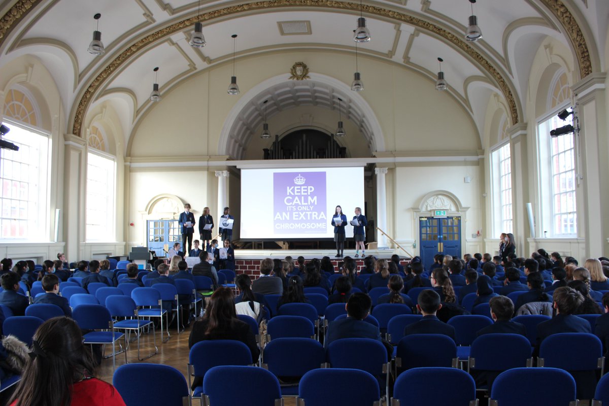 This week 7E launched its chosen charity, <a href="/DownSyndromeLPL/">Down Syndrome Liverpool</a>, during the first in a series of assemblies to raise the profile of the organisation throughout the School. 

7E will work on and roll out fundraising ideas to encourage students to get involved and support the charity.