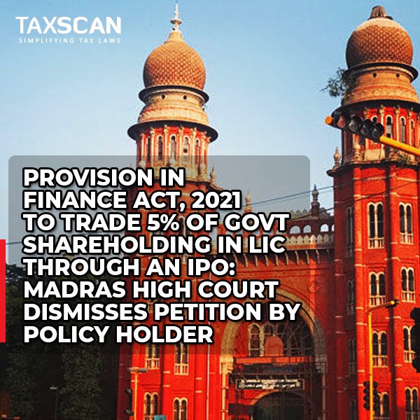 tax_scan's tweet image. taxscan.in/provision-in-f…
#FinanceAct2021 #Trade #governmentShareHolding #LIC #MadrasHighCourt #PolicyHolder #Taxscan