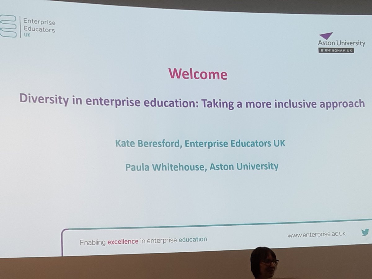 So pleased to be sharing our @officeforstudents Keele University/University of Birmingham student knowledge exchange project enterprise challenge work at this <a href="/EEUK/">Enterprise Educators</a> event