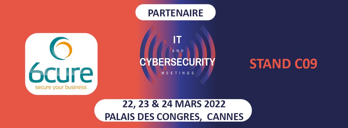 📍 Retrouvez <a href="/6cure/">6cure</a> sur le stand C09 à <a href="/ITCMeetings/">IT & Cybersecurity Meetings</a> dès demain !

➡️À découvrir: dernières versions de nos solutions de lutte contre les attaques #DDoS &amp; de protection des infrastructures #DNS, notre offre de service de tests de résistance aux attaques DDoS.

#ITCMeetings