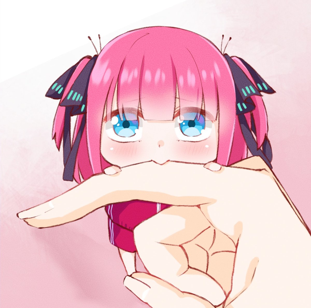 中野二乃 「1/2

#五等分の花嫁 」|つぼみはなみのイラスト