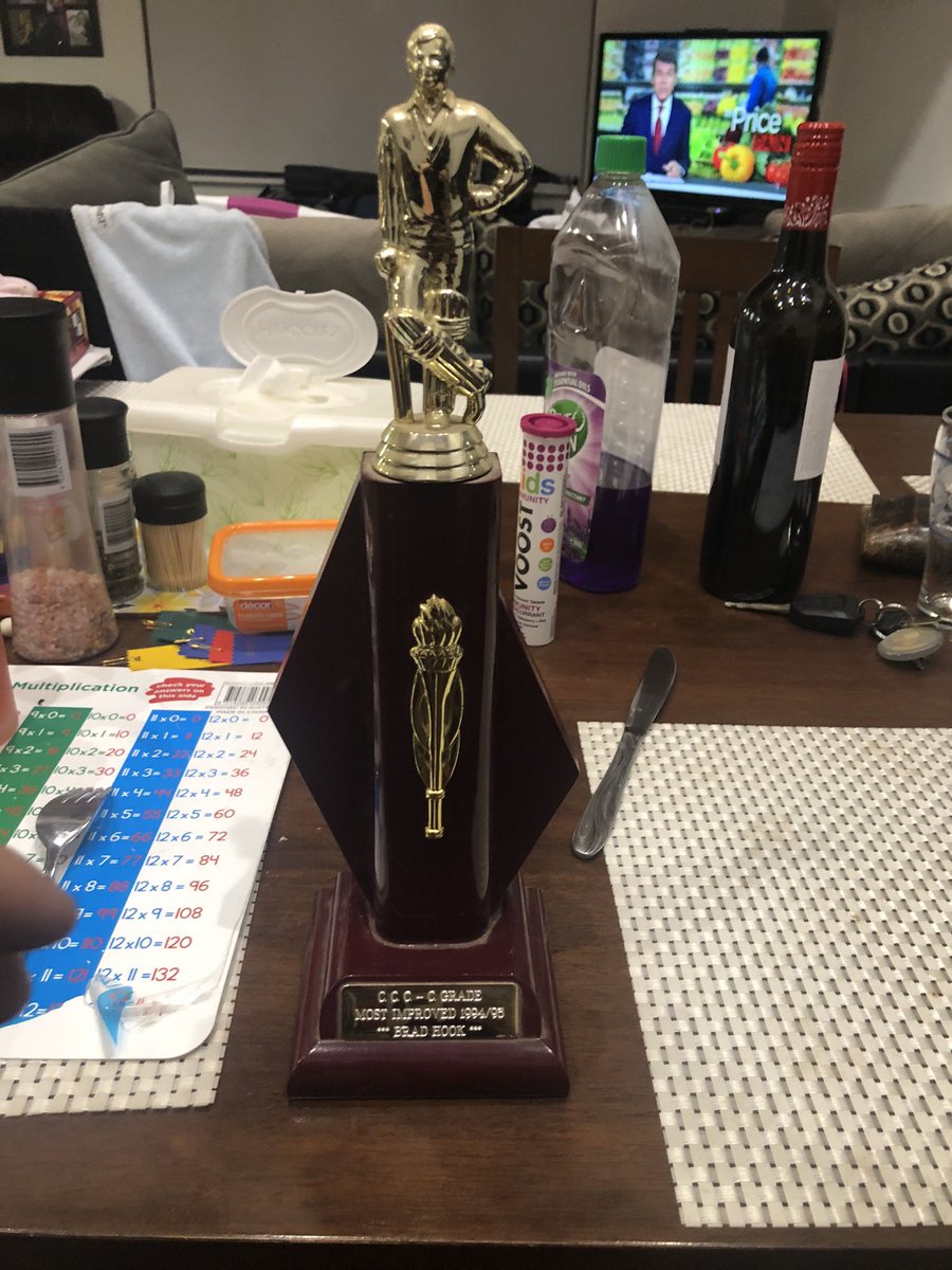 BDHook79's tweet photo. @tshane80 @bouta_nt @BossHawkJnr @Gavo_tron Solid cap that, wish I still had mine to go with my most improved trophy 😂 https://t.co/zxU84blcYI