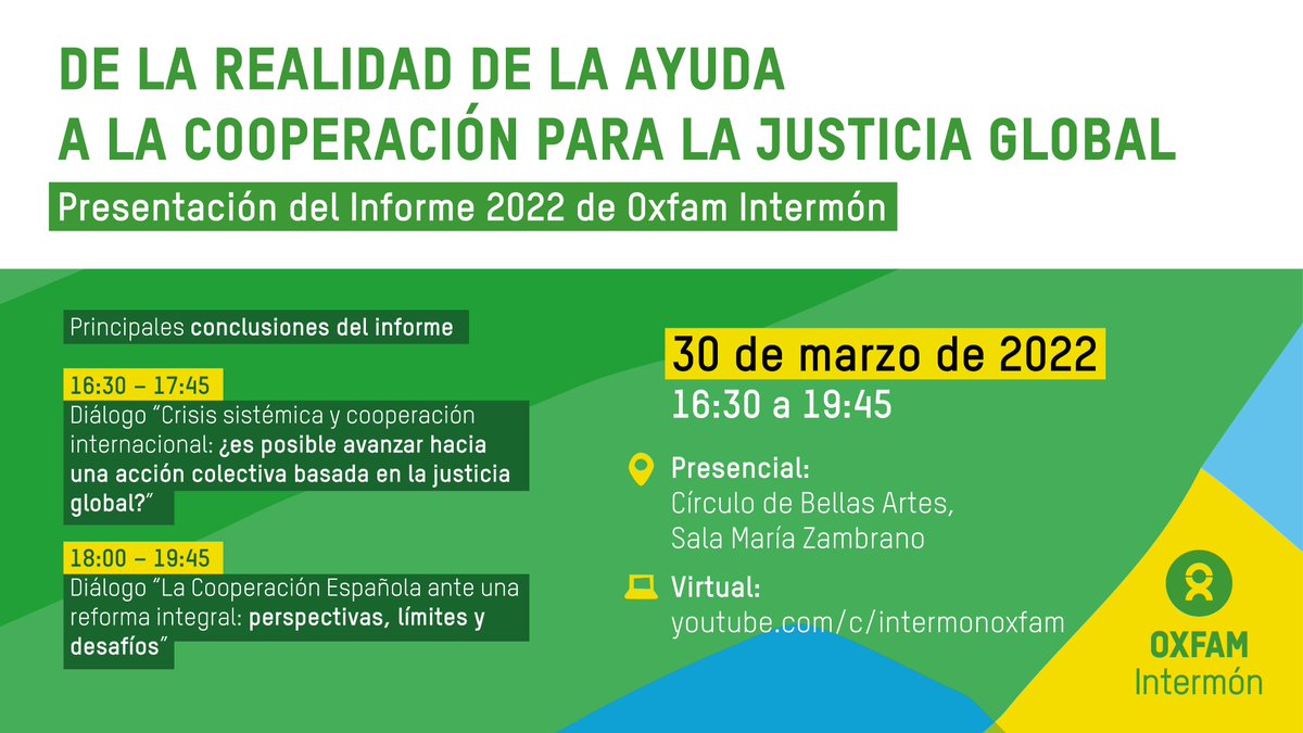 MiquelCarr's tweet photo. El próximo miércoles 30/03 participo en la presentación d #LaRealidaddelaAyuda d @OxfamIntermon, justo en un momento en q, por encima d las buenas palabras y las cifras, la realpolitik sigue atropellando los #DDHH y dejando a la cooperación d florero d nuestra acción exterior. https://t.co/FVbpKStyak