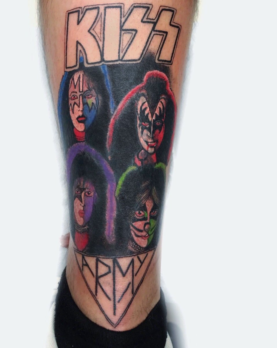 kiss's tweet photo. We LOVE seeing your #KISSTattoos! Keep them coming, #KISSARMY! https://t.co/TzHCaW4z9i
