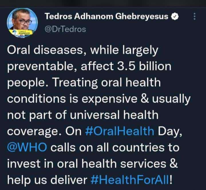 Let's fight Oral diseases together