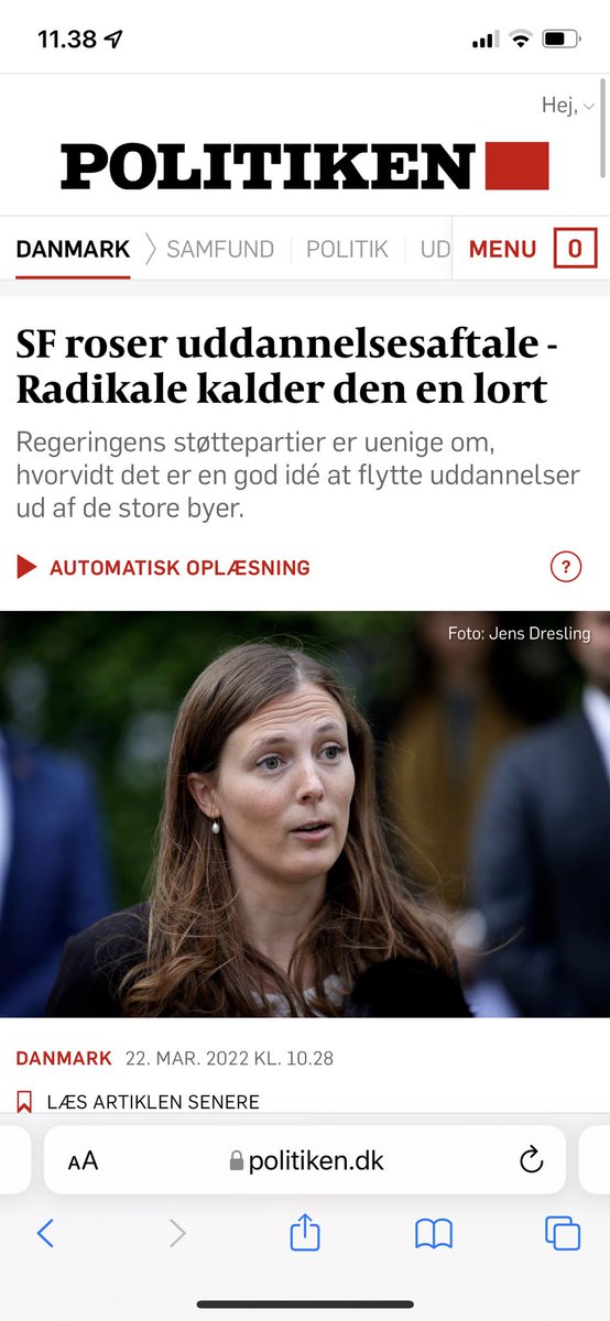 Jeg skal lige forstå <a href="/radikale/">Radikale Venstre</a> her. Da de selv i 2016 foreslog at rykke uddannelser ud af de store byer, var det så en lille, mellem eller kæmpestor lort? #dkpol