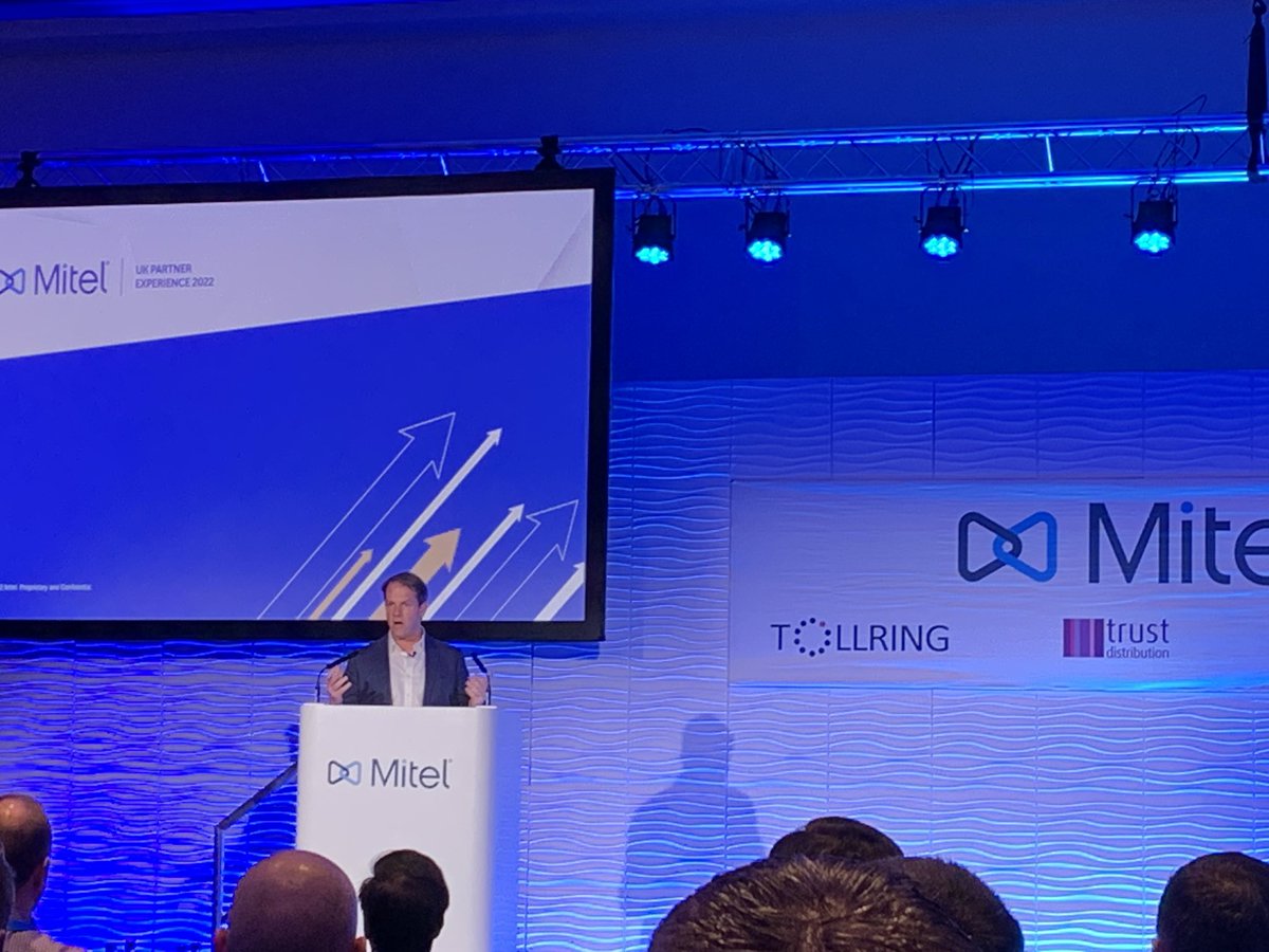 alison1brewer's tweet photo. We are live at #MitelUKPX22 at the amazing @ICCWales  - full day ahead with our Mitel partners https://t.co/gyMGvmmTMS