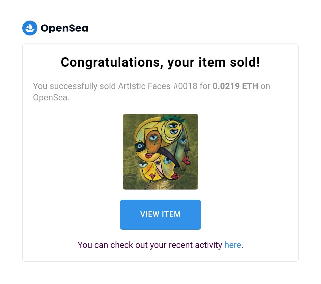 MmtHappy_Art's tweet photo. Artistic Faces 0018 has been sold

Thank you so much 🙏🏼

New Owner:@MichaelHawk100

#nftcollector #nfts #nft #NFTGiveaway #ETH #blockchain #polygon #Cryptoart #opensea #OpenSeaNFT #Abstract #cubism #NFTCollection #NFTcollectible

@opensea https://t.co/4KNtiVB4aw