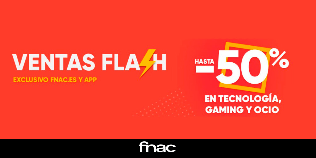 Fnac_Gamers's tweet photo. Si necesitas un nuevo juego o cambiar tus antiguos accesorios, deberías echar un vistazo a nuestras #VentasFlash⚡️
Durante solo dos días, disfrutarás de hasta un 50% de descuentos en nuestra selección📢
Aprovecha ahora👇👇
https://t.co/U8VoArJKmh https://t.co/xPYAAmJP1K