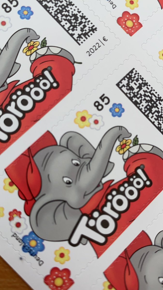 Junge ich schick einfach 6 Wochen Krankmeldung mit Benjamin Blümchen Briefmarke ich lache mehr als ich sollte