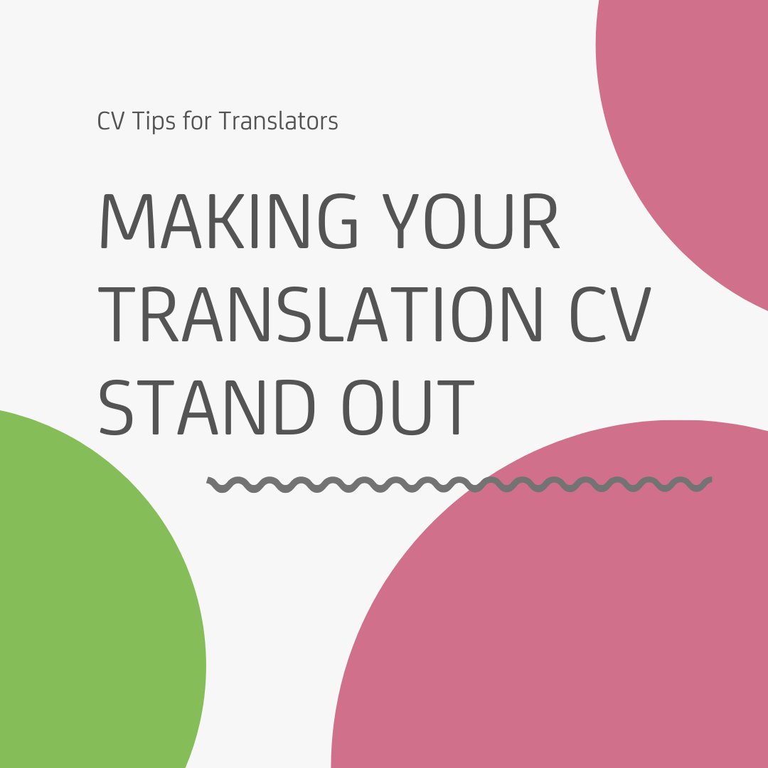 WordsinTrans's tweet photo. Last week, we brought you tips on what you ❌shouldn't❌ do on your translation CV.

This week? Let's talk about what you ✨should✨ be doing.

Follow these tips to make sure your CV stands out from the rest, and attracts all the right clients.

#WordsInTranslation #WITty #CVTips https://t.co/4u7phYzJR6