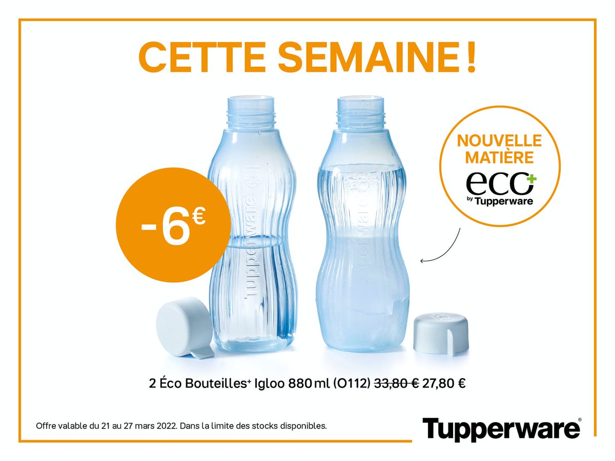 MDAT80's tweet photo. Journée internationale de l'eau 💦

Nous avons une gamme idéale pour boire qui est d'ailleurs en promotions cette semaine 😀

#Tupperware #journeenationnaldeleau #eau #décobouteille #promotion #produits https://t.co/FXOWFIlWjg