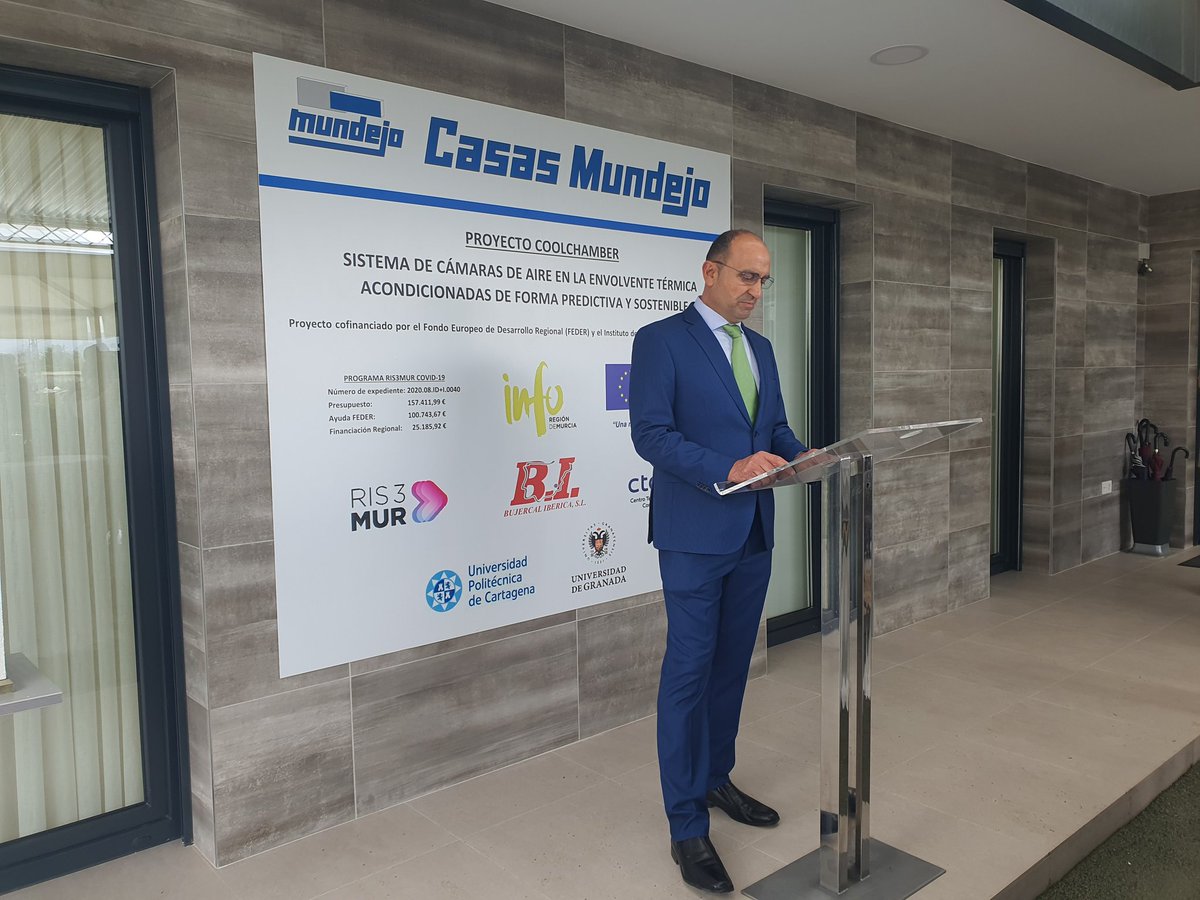 soyjoaquingomez's tweet photo. El proyecto #Coolchamber es un ejemplo más de por qué la #RegiondeMurcia se sitúa a la cabeza en crecimiento de inversión en I+D.

Un proyecto rupturista y transformador en un sector estratégico como es la #construccion

Enhorabuena @JoaquinMundejo y @CTCON

#Sostenibilidad https://t.co/EXDoyvm9yy