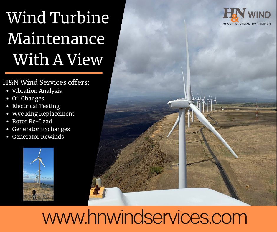 HNWindServices's tweet photo. Wind turbine maintenance can be grueling, but H&N Wind’s field service supervisor doesn’t mind having a view like this. H&N Wind’s technicians are onsite this week performing maintenance, including electrical testing and #vibrationanalysis.
#wind #uptower #windturbine #windenergy https://t.co/zPMOxX7rmY