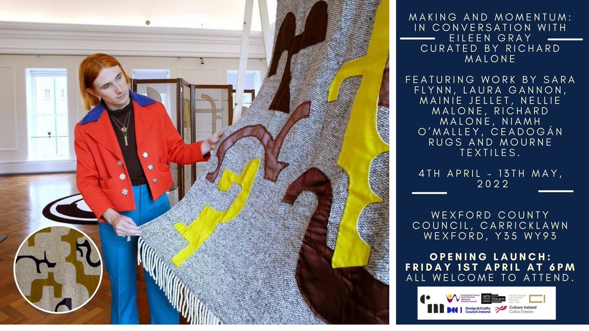at Wexford County Council, Carricklawn, Wexford
4th April – 13th May 2022
Opening Reception: Friday 1st April, 6pm
​Guest Speaker: Curator Richard Malone