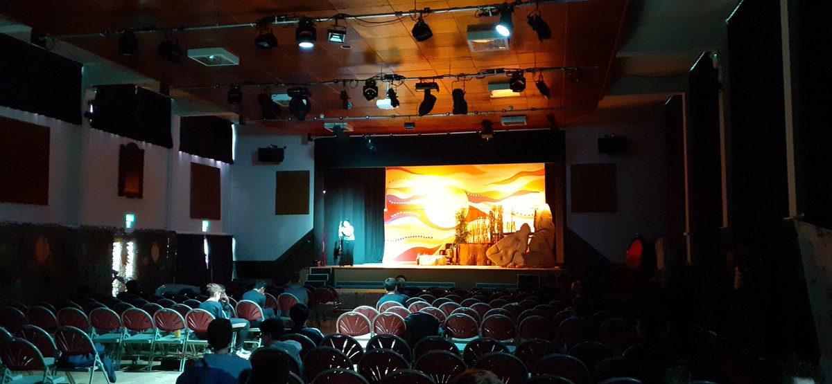 Technical rehearsals in progress for this week's musical The Lion King Jr