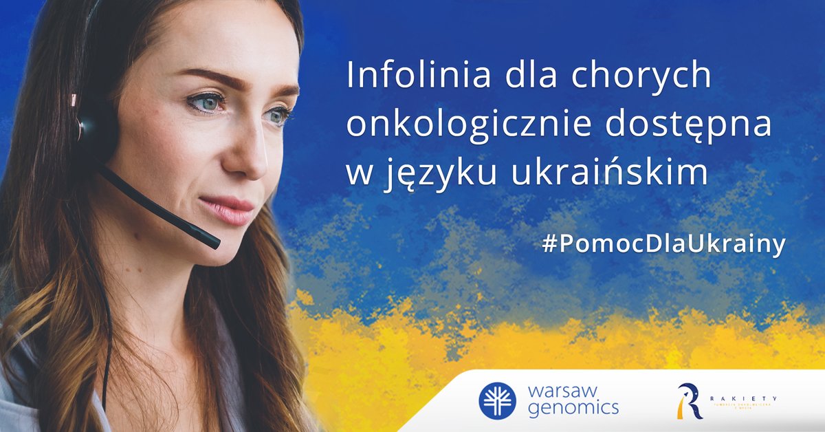 WarsawGenomics's tweet photo. Wychodząc naprzeciw potrzebom uchodźców poszukującym pomocy, uruchomiliśmy możliwość kontaktu z naszą infolinią w języku ukraińskim od poniedziałku do piątku w godz. 10:00-12:00. https://t.co/6BuOA1AT3F