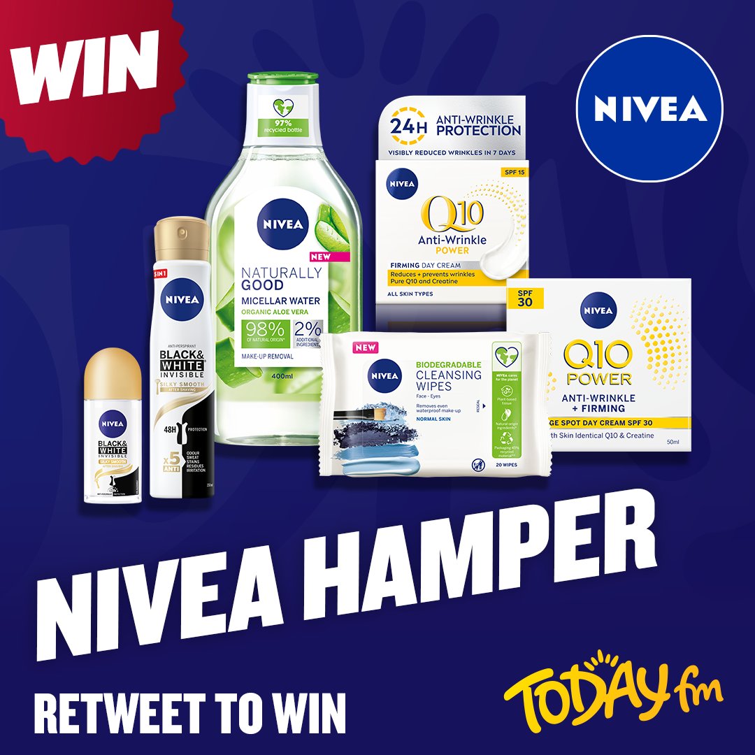 TodayFM's tweet image. 🚨 COMPETITION ALERT 🚨
 
Do you want to win this luxurious @niveauk skincare hamper? 🧴
 
Well we’re giving you the chance right here! 😍 All you have to do is retweet this post to be entered in the draw ⬇️
 
Terms &amp;amp; Conditions apply. Good Luck! ☘️
