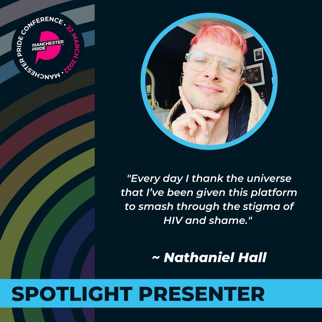ManchesterPride's tweet photo. A moving Spotlight Presentation from @NathanielJHall this morning 💫
His show 'First Time' about life with HIV received critical acclaim. When discussing a new show, he said:
"Making this difficult second album might just save a life... even if it's mine."
#MPConference2022 https://t.co/h2kGsi95GO