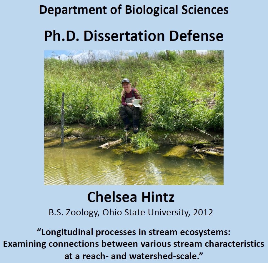 BuffamLabUC's tweet photo. @HintzChelsea Congratulations Chelsea for successfully defending your PhD dissertation on connectivity in stream ecosystems - so proud of you Dr. Hintz! @BiologyUC #PhDone https://t.co/IgVJaK5UZw