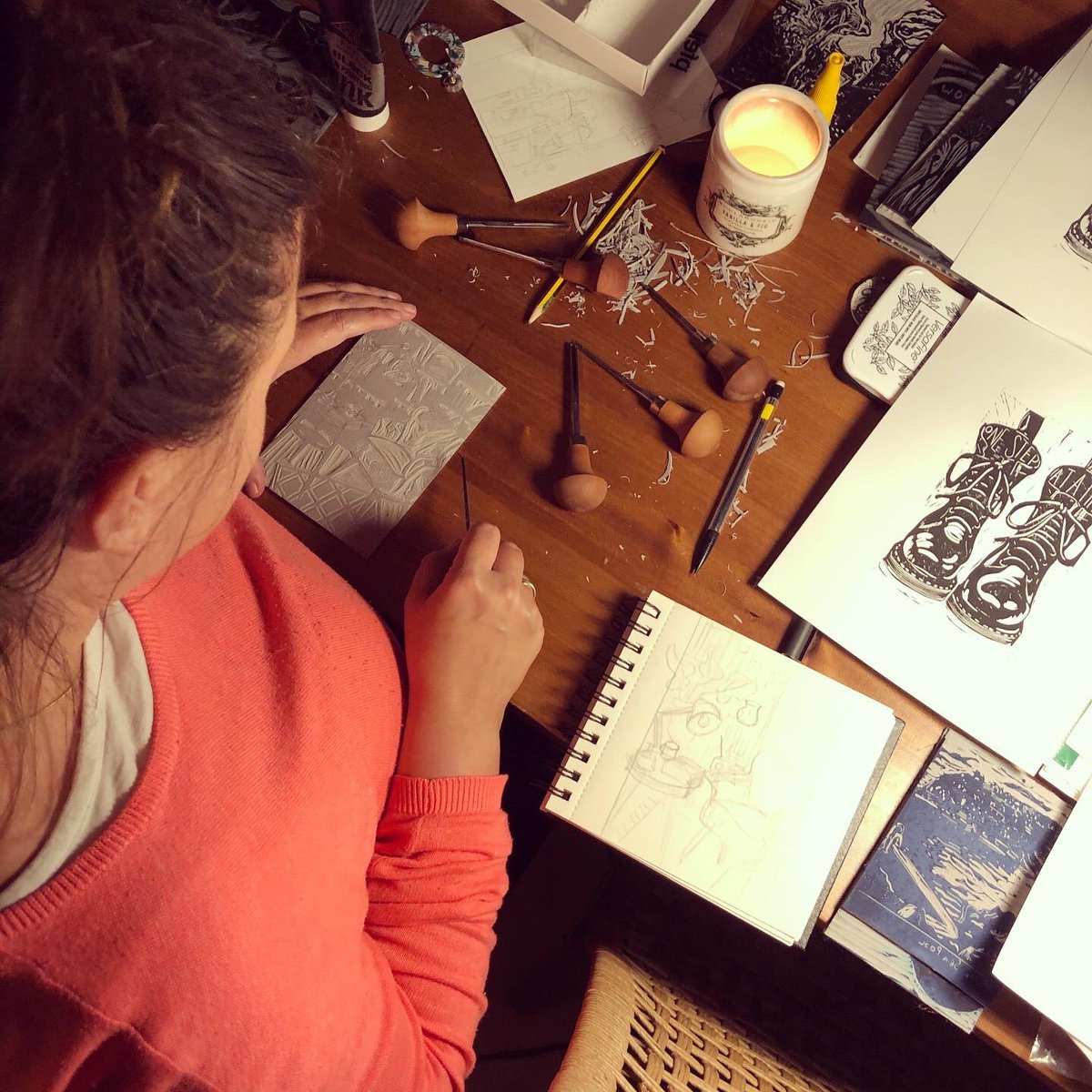 GemmaCurtis15's tweet photo. I’m running two linocut printmaking workshops for #LGBTQ+ people on April 3rd and May 8th taking place at The Create Place @StMargaretsLDN in Bethnal Green. Materials provided, PWYC, two hours of teaching and experimenting: https://t.co/Rd6cH7c4Me Please share 💖 https://t.co/b1niJaCGEm