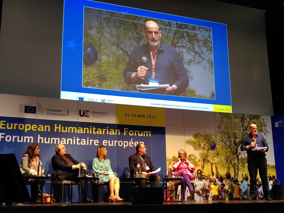 Dominic Crowley VOICE Director at the #EuropeanHumanitarianForum on the hunger and conflict panel

🗣️Ukraine fields are being mined, farmers cannot plant crops. These could create widespread food shortages and increased prices What actions can be taken? (1/2)