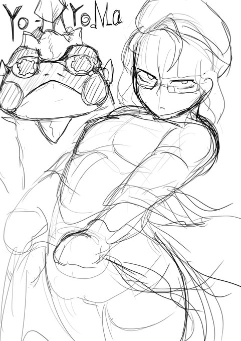 お題頂きましたぉん💙あざまーす(*^^)v頂いた順にお応えしてイキますンで夜露死苦デス=💙ついでに今描いてる男の娘プレラーティのラフをば🐸四時起きだったんで今日のところはもぉ寝ます(お爺ちゃんかな?) 