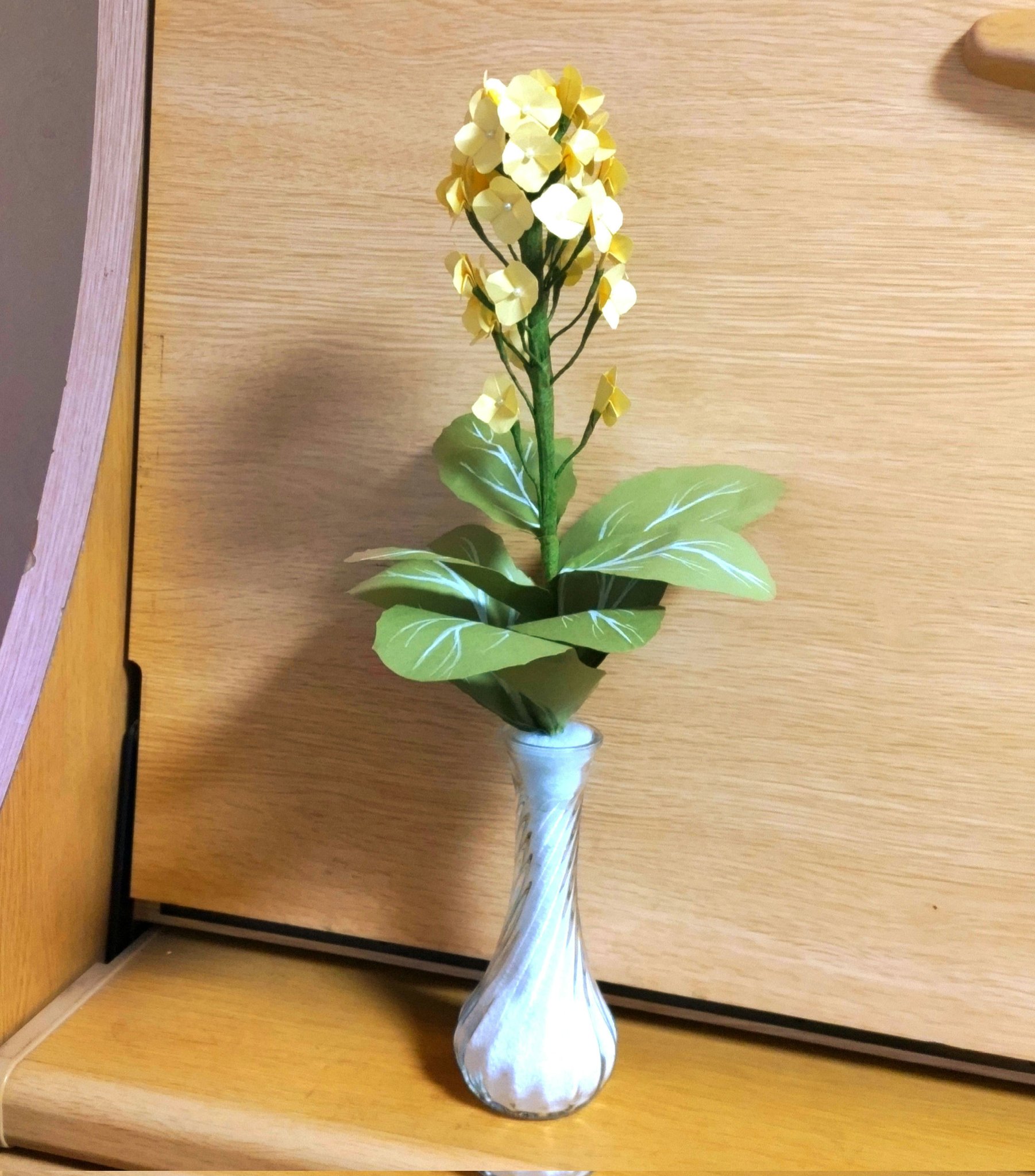 森風 晶子 久しぶりに折り紙で工作しました 立体の菜の花です 工作 菜の花 T Co Bmbzjkpuc9 Twitter
