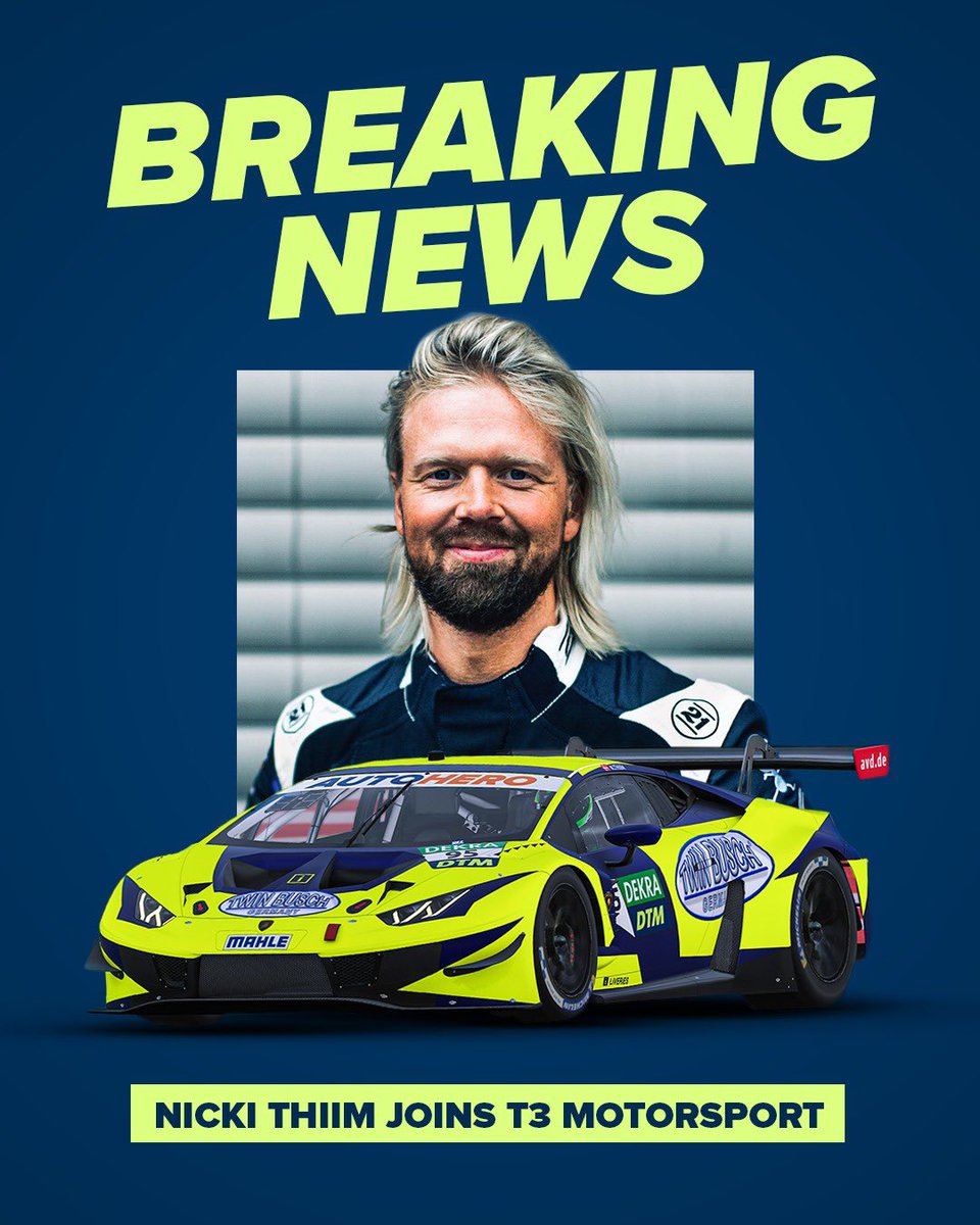 NickiThiim's tweet photo. 🏁 DTM 2022 🏁
NEVER GIVE UP…
DREAMS COME TRUE!
THANKS TO ALL THE PEOPLE BEHIND THE SCENE AND @AMR_Official 🙏🏽
🇩🇰 THIIM IS BACK 🇩🇰
#GoHardOrGoHome #DTM2022
#TeamThiim https://t.co/GUoHgczfQY