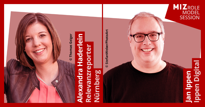 MIZBabelsberg's tweet photo. Wir freuen uns auf die Feedbackgebenden der #rmsdigital am 6. April 2022: Jan Ippen, Gründer und Geschäftsführer der @ID_gmbh, und @alehaderlein, Gründerin und Chefredakteurin von Relevanzreporter Nürnberg. Ab 16 Uhr erhalten die Projektteams von ihnen konstruktives Feedback!