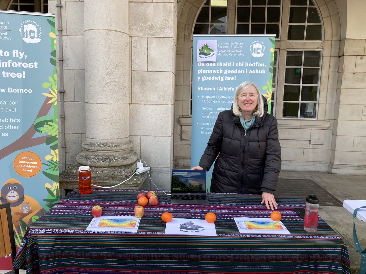 RegrowBorneo's tweet photo. We’re here at the Main Building discussing tropical forest restoration for @cardiffuni #SustainabilityWeek https://t.co/jO9aY0IfDp