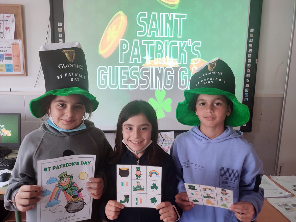 El passat 17 de març va ser Saint Patrick's Day, les i els alumnes de quart ho vam celebrar a la classe d'anglès i vam crear un joc interactiu. Do you want to play? Click here: ja.cat/guessingame