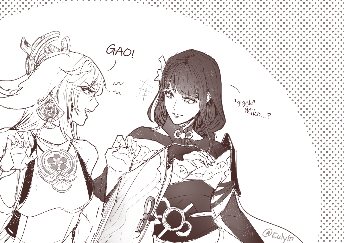 "Gao!"
--

bit by bit I started to remember their deadly cloth details without refs... //ack _( ืཀ ื 」 ∠)_ 