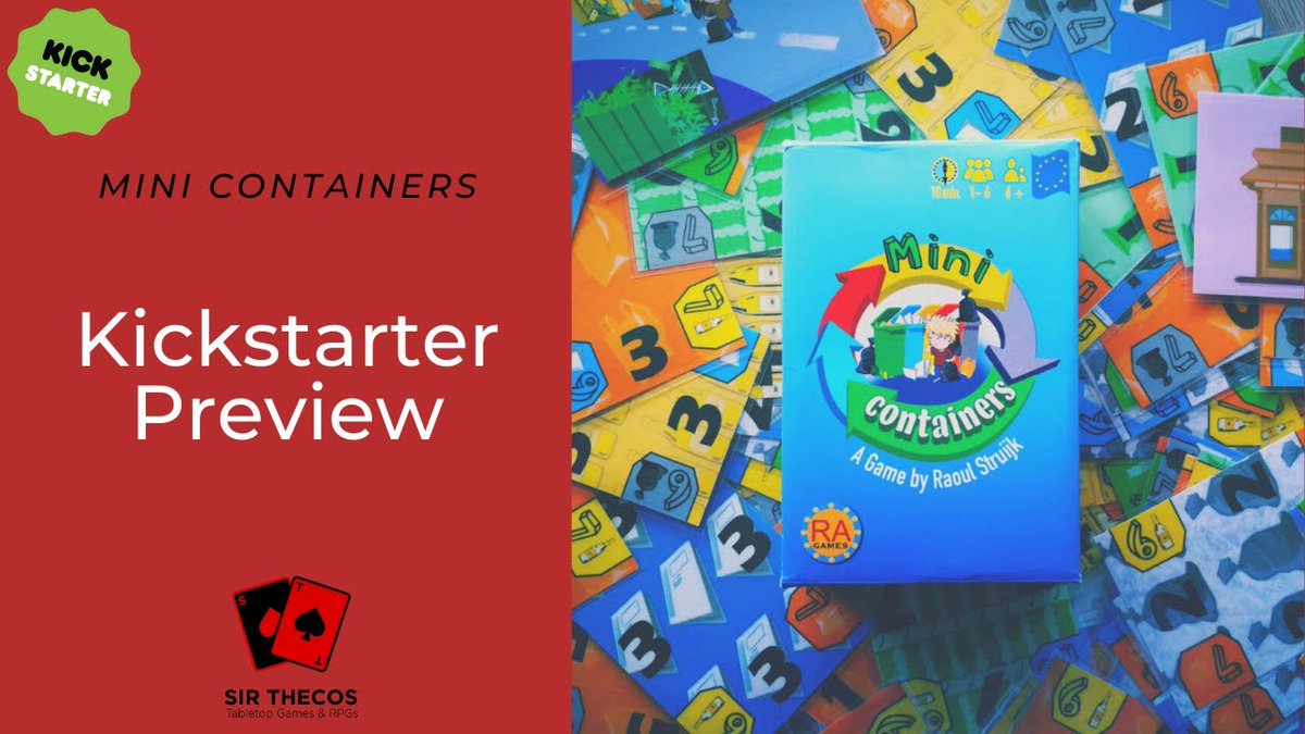 Remember my preview of Mini Containers by RaGames? Well, the project is back on Kickstarter - watch my video to get back up to speed: youtu.be/zlvLH6AOHmc

#boardgames #gaming