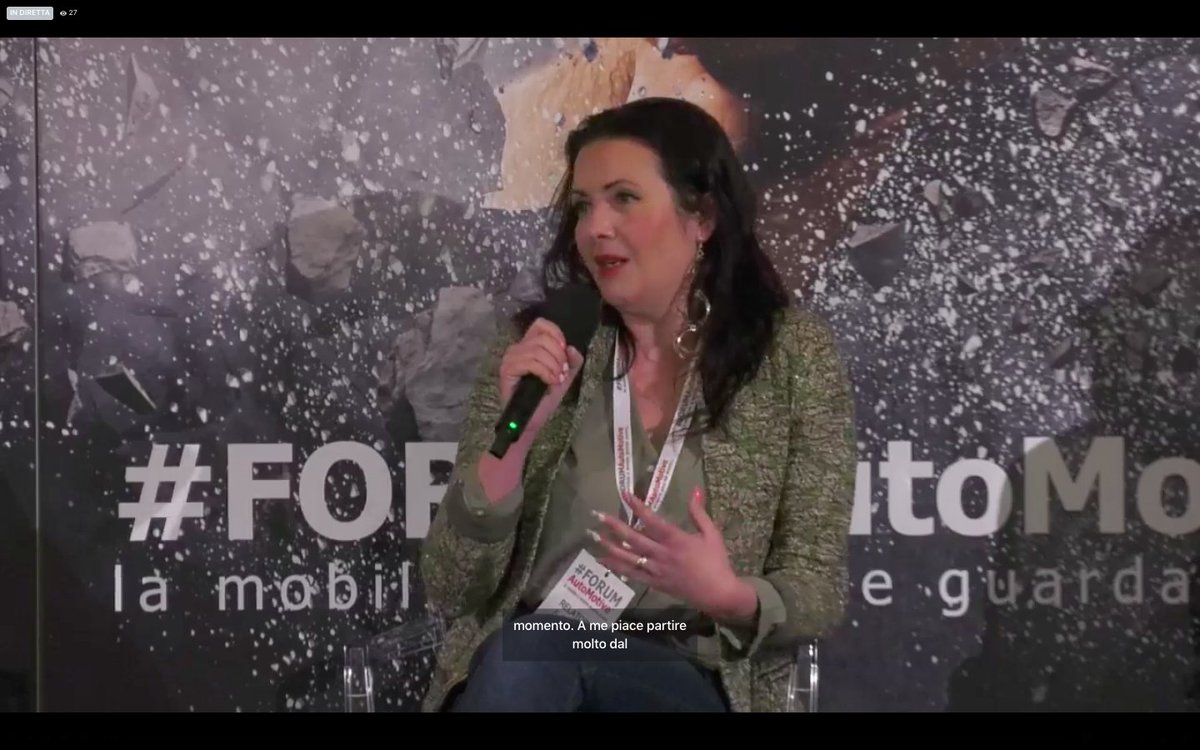 "Esiste un’emergenza climatica. Per Anni abbiamo finta che il nostro mondo riuscisse a ripararsi da solo. Siamo riusciti a toccare il termostato del pianeta in una maniera molto grave" - <a href="/Stoppia/">Elena Stoppioni</a>, Presidente di Save the Planet 

#FORUMAutoMotive