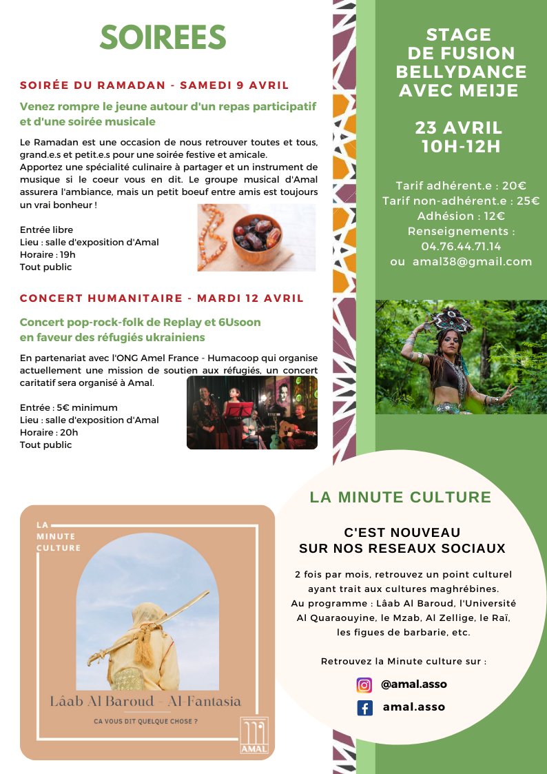 AMALGrenoble's tweet photo. La newsletter de mars d'Amal est arrivée ! https://t.co/kt61dGVsF9