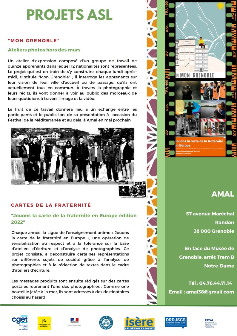 AMALGrenoble's tweet photo. La newsletter de mars d'Amal est arrivée ! https://t.co/kt61dGVsF9