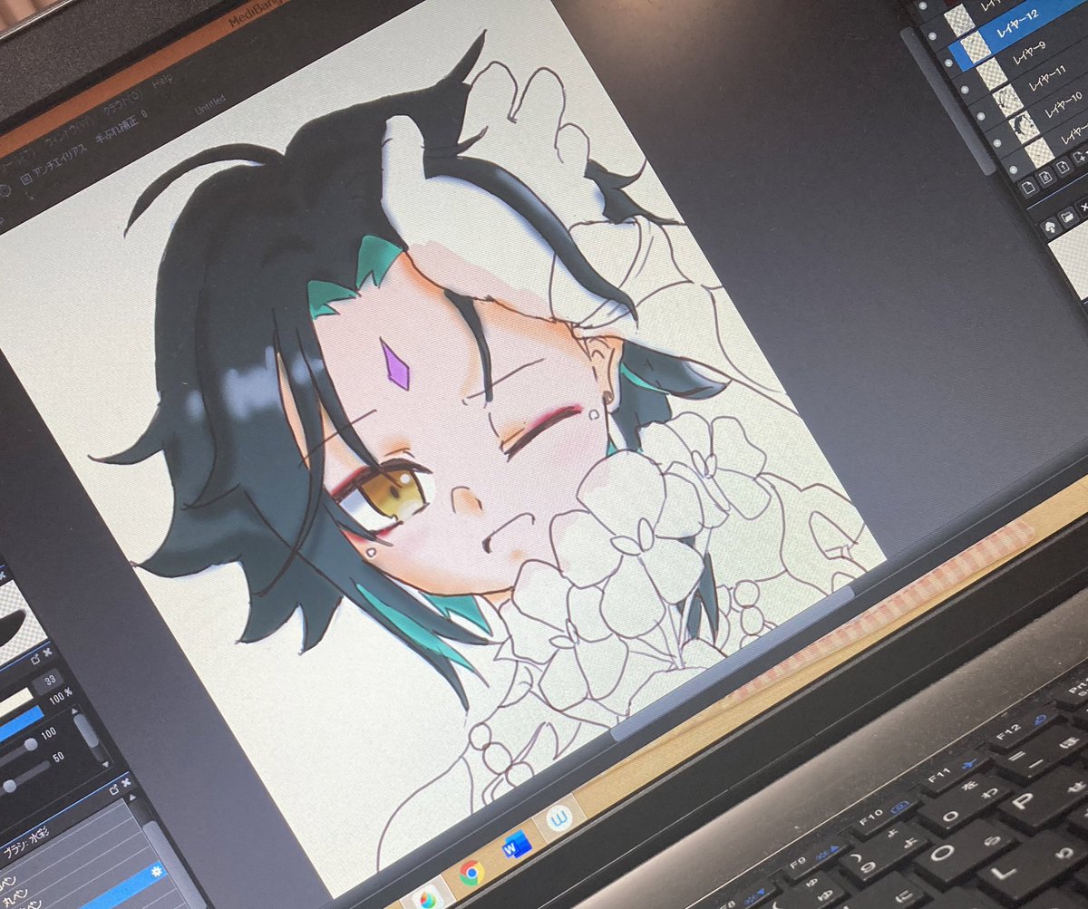 meru_meru777's tweet photo. もうダメです。めるに色を塗らせるな…… https://t.co/gnlxG4vpXW