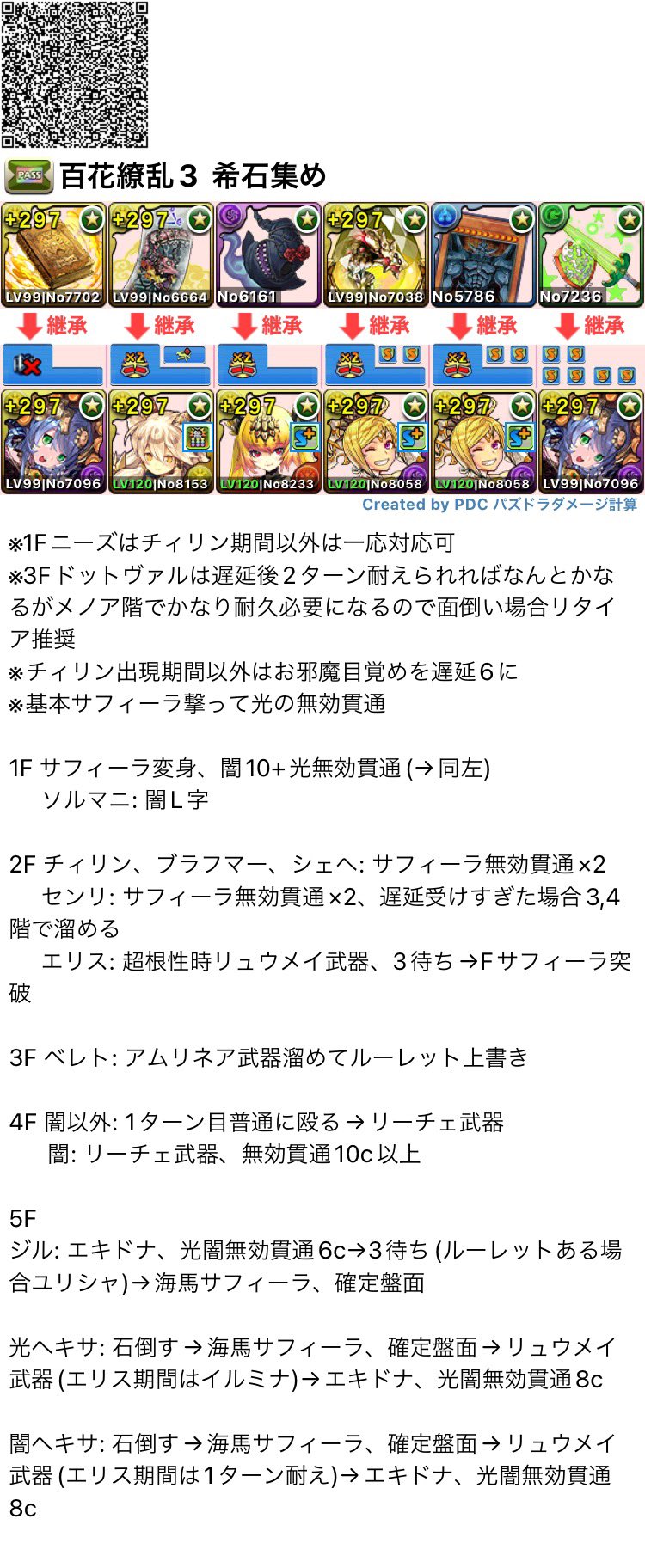 Sam 百花繚乱3 ソロ 周回編成 サフィーラ サフィーラ 全ドラゴン対応 ボス2パンでかなり快適です T Co T2idsxybx3 Twitter