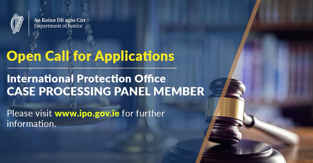 ⚖️ The International Protection Office seeks expressions of interest from Law Graduates for assignment to its Case processing panel

📝 The function of the Panel is to assist in processing International Protection &amp; Immigration applications

👉 For more 🔗 bit.ly/379dju9