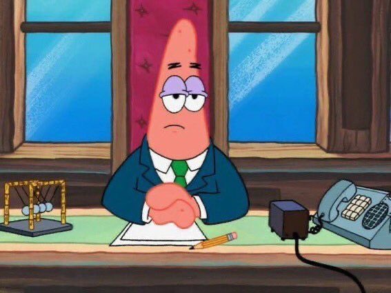 wallstmemes's tweet photo. Me listening to an earnings call for a company that I own 1 share in https://t.co/hONsTyM2eK