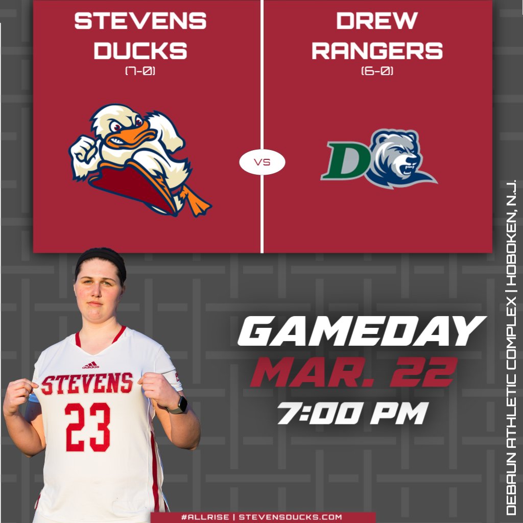 StevensDucks's tweet photo. ๐ ๐ ๐ ๐ ๐ ๐ ๐ฌ
@stevenswlax puts its 7๏ธโฃ-game winning streak on the line in a ๐ฝ๐๐ non-conference tilt!
๐ Drew
โ: 7:00 p.m.
๐ป: https://t.co/NW3DP5Zdx4
๐๏ธ: @DominickSavino
๐: https://t.co/aIMdoYij0M
#AllRise #DefendDeBaun #d3lax #MAClax https://t.co/xHH8TnaNKq