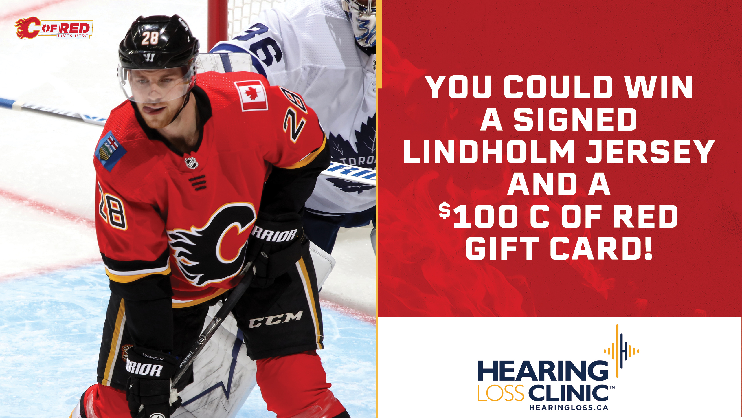 Calgary Flames - Our friends at The Hearing Loss Clinic have a