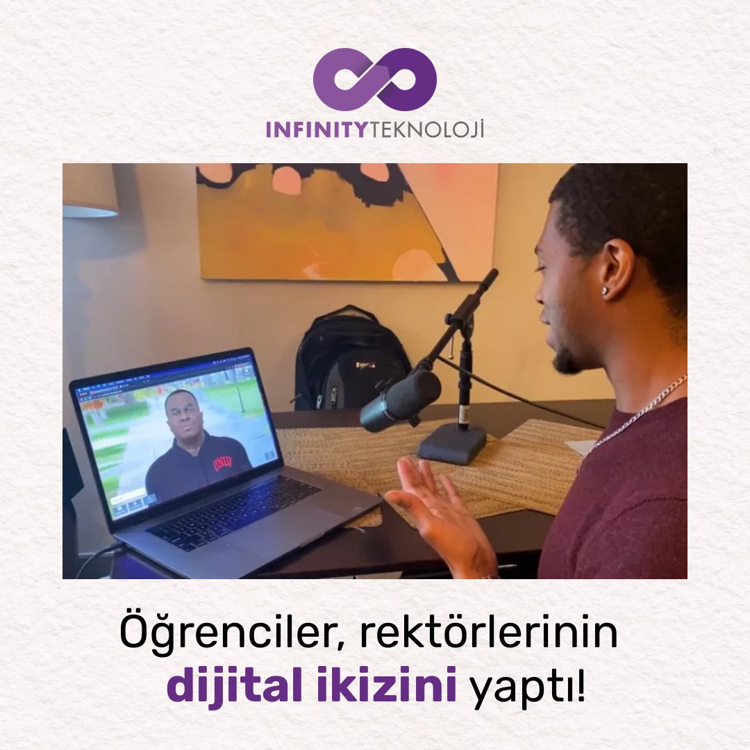 ABD'de Nevada Üniversitesi Yapay Zekâ Laboratuvarı, rektörleri Keith Whitfield'in dijital ikizini yaptı! Öğrenciler, istedikleri her an ve konuda doğrudan rektör ile iletişim kuruyor.  

#infinityteknoloji #hizliegitim #abd #dijitalikiz #yapayzeka #rektör #dijitalinsan