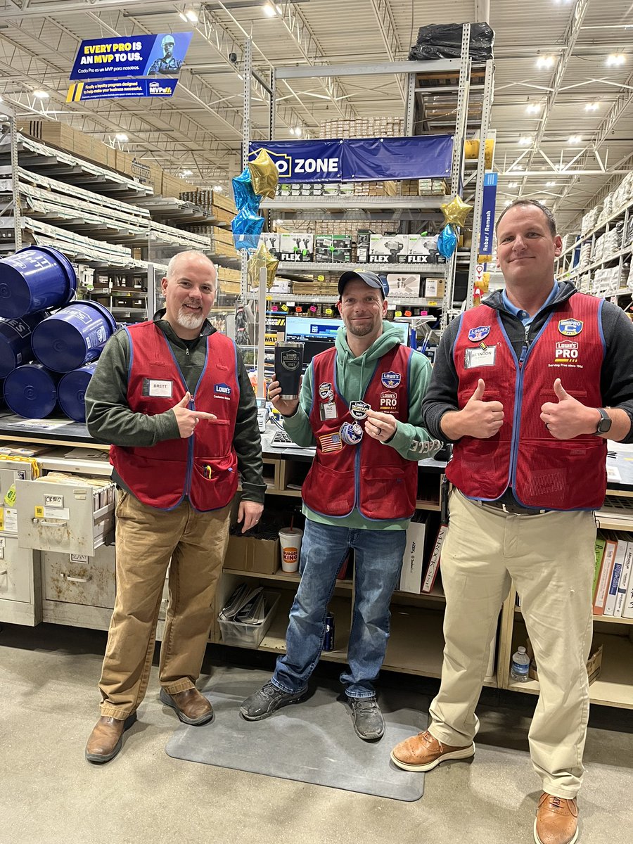 District Manager Brett presented Craig Pitts his Presidents cup tumbler and badge for 2021 selling over $1 Million dollars in Pro!  Awesome job Craig! #ProSales #PresidentsCup <a href="/JBBailey9/">JBBailey</a> <a href="/BenitoKomadina/">Benito.Komadina@Lowes</a> <a href="/ShaneGagne76/">Shane Gagne</a> <a href="/BlueBoxR1/">@BlueBoxR1</a> <a href="/TylerSeijo/">tyler seijo</a>