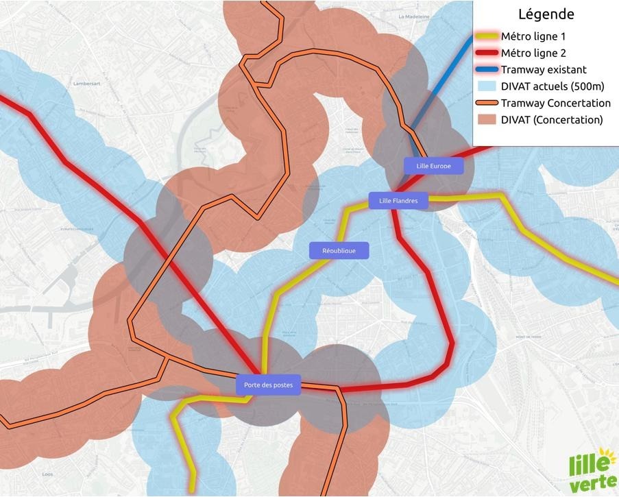 🚋Nous l'attendions depuis des années: de nouvelles lignes de tram et de bus à haut niveau de service sont en concertation à #Lille. 
🙏🏽Une chance unique de construire ensemble un réseau efficace. 
🤔Mais les tracés proposés laissent encore des zones non-desservies⬇️1/8 #mobilite